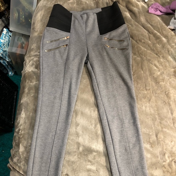 Size L Ci Sono grey leggings - Picture 1 of 12